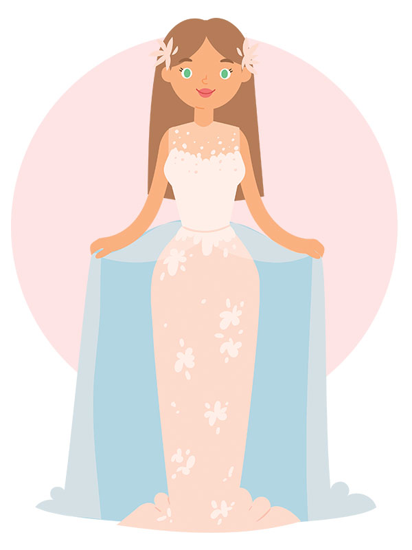 Meerjungfrauen und Fit n Flare Brautkleider Stil Singen