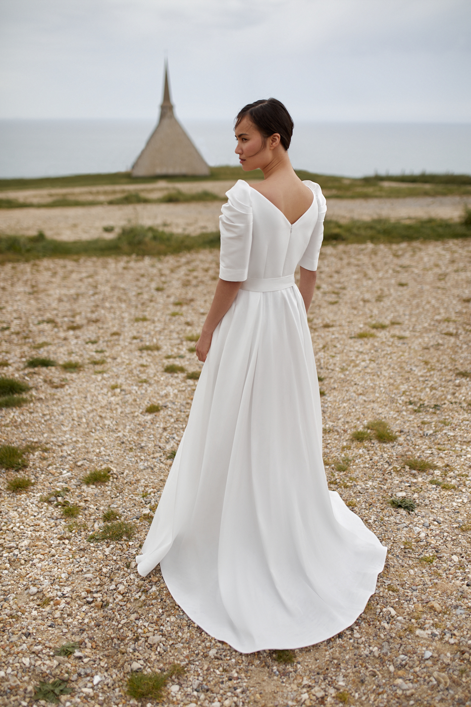 Le Rina 2023 Standesamtkleid Pola dress 02 Angelex Princess Hochzeitshaus Brautmode Singen