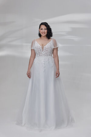 Molly Monroe by Lohrengel Kollektion 2025 Curvy Brautkleid LB506 1 Plus Size Brautkleid Angelex Princess Hochzeitshaus Brautmode Singen