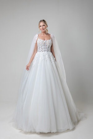 Miss Beautiful Bride Kollektion 2025 Brautkleid MGB188 (1) Angelex Princess Hochzeitshaus Brautmode Singen