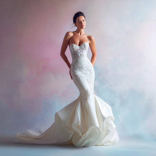 Brautmode Konstanz Fit and Flare Mermaid– figurbetont Brautkleider