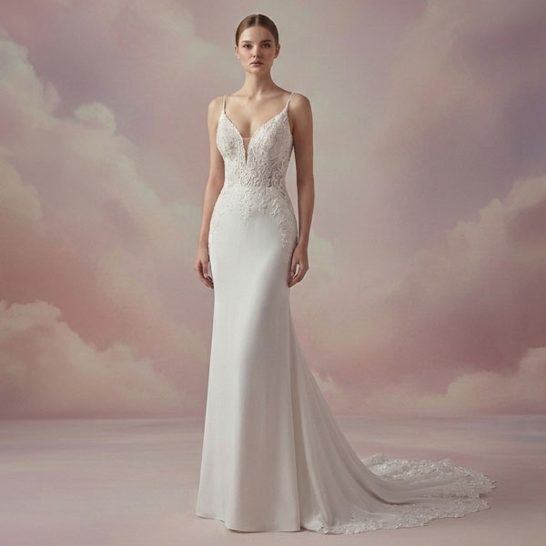 Fit and Flare Mermaid Brautkleider nahe Zuerich Brautmode bei Angelex Princess new
